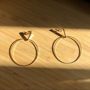 NWOT Savvy Cie 14K Gold Plated Drop Earrings